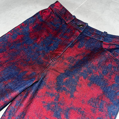 Tie dye Shimmering Bootcut Jeans