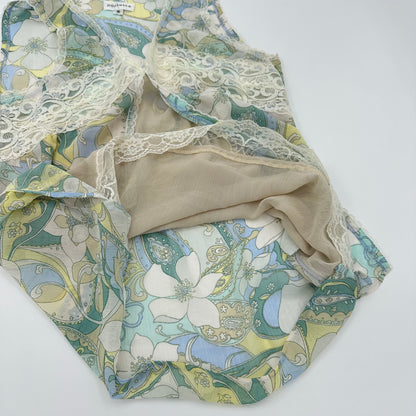 Floral V-neck Tank Top