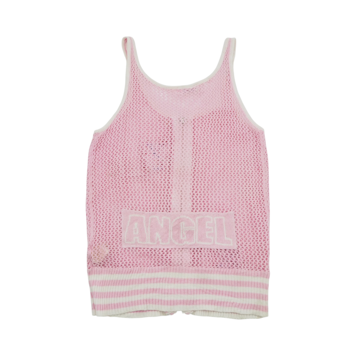 Angel Blue Zip Up Crochet Camisole