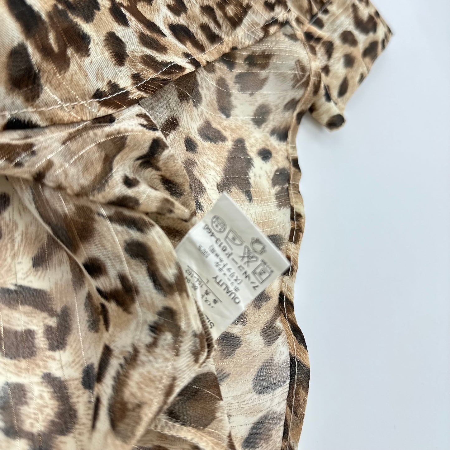 Leopard Mesh Shirt
