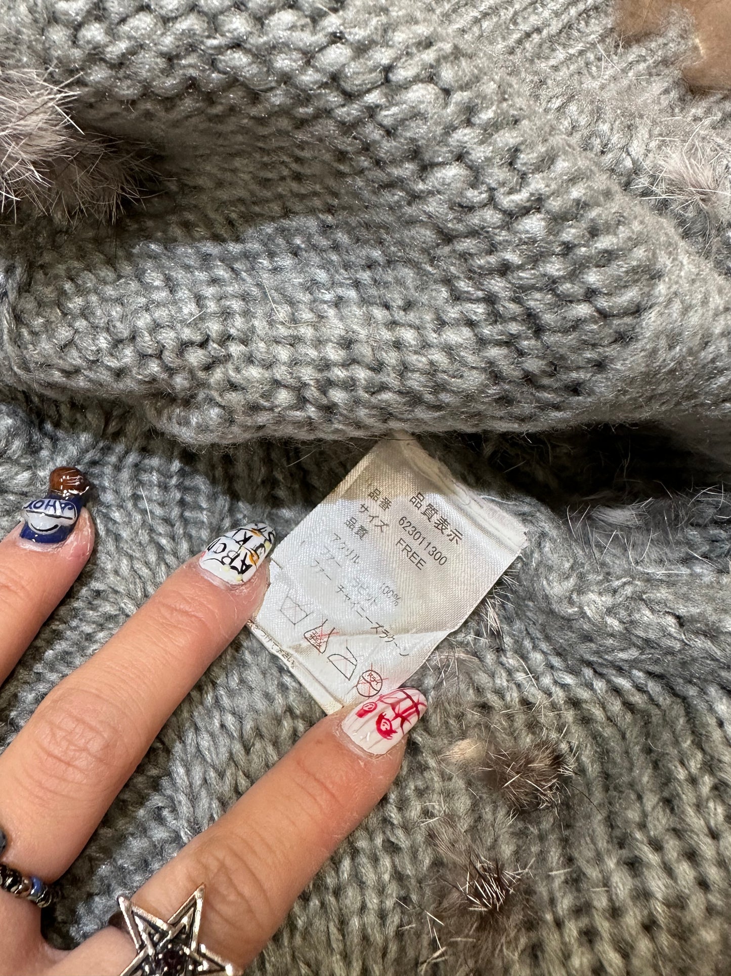 Fur Trim Knit Cloak Hoodies