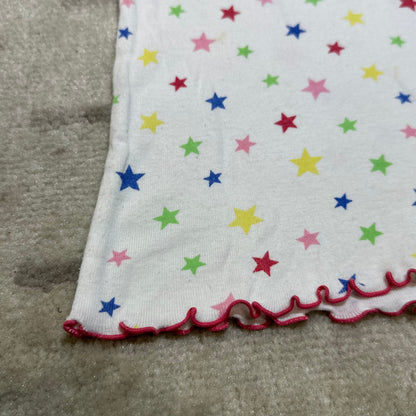 Angel Blue Embroidered Elephant & Sundae Top