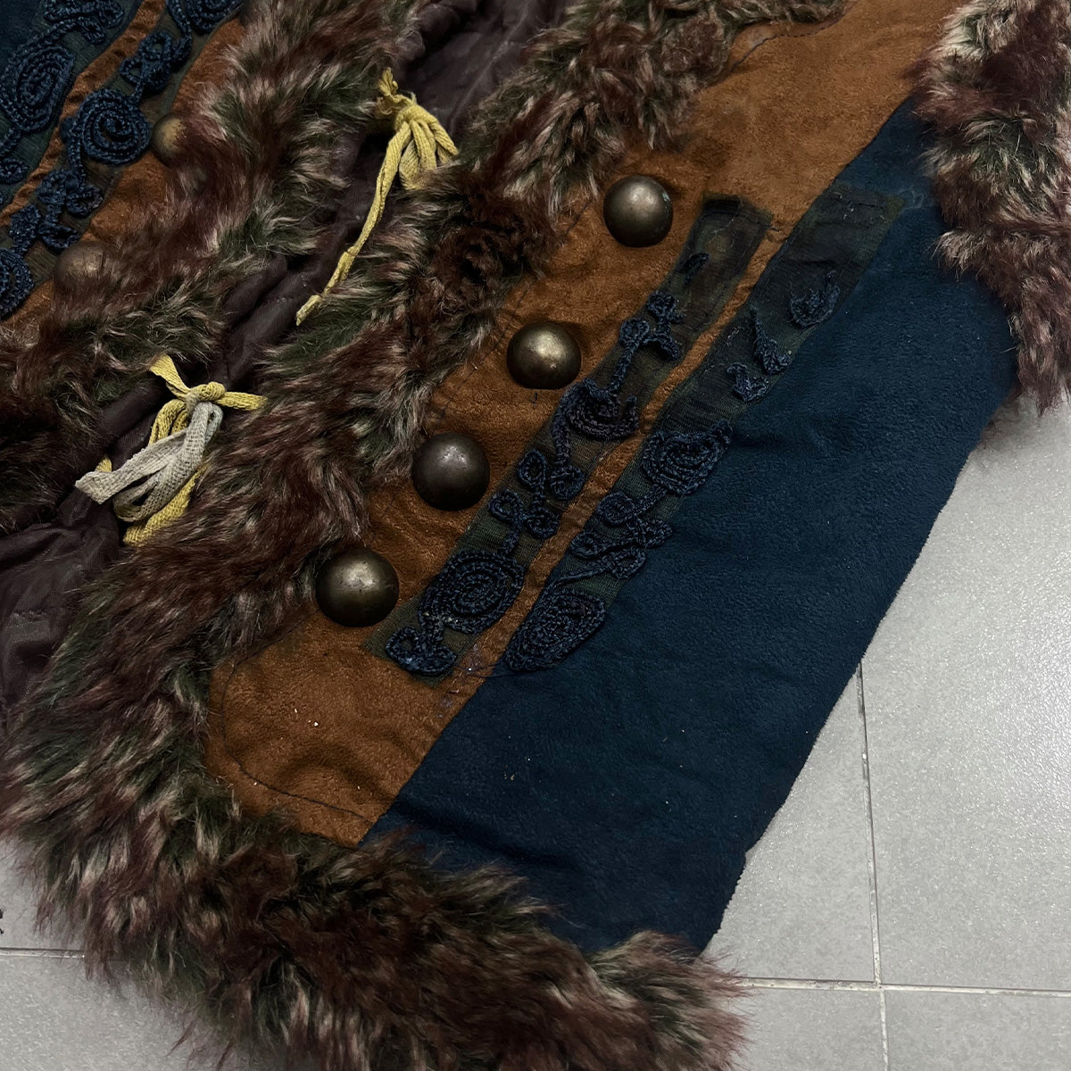 Fur Trim Vest Cardigan