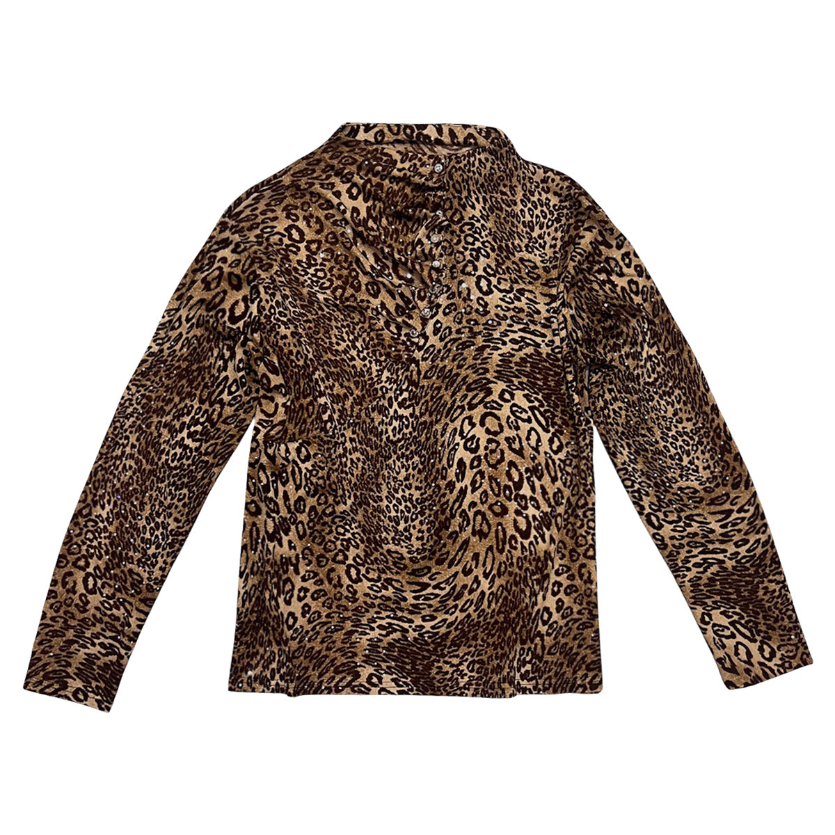 Beaded Leopard Print Long sleeves