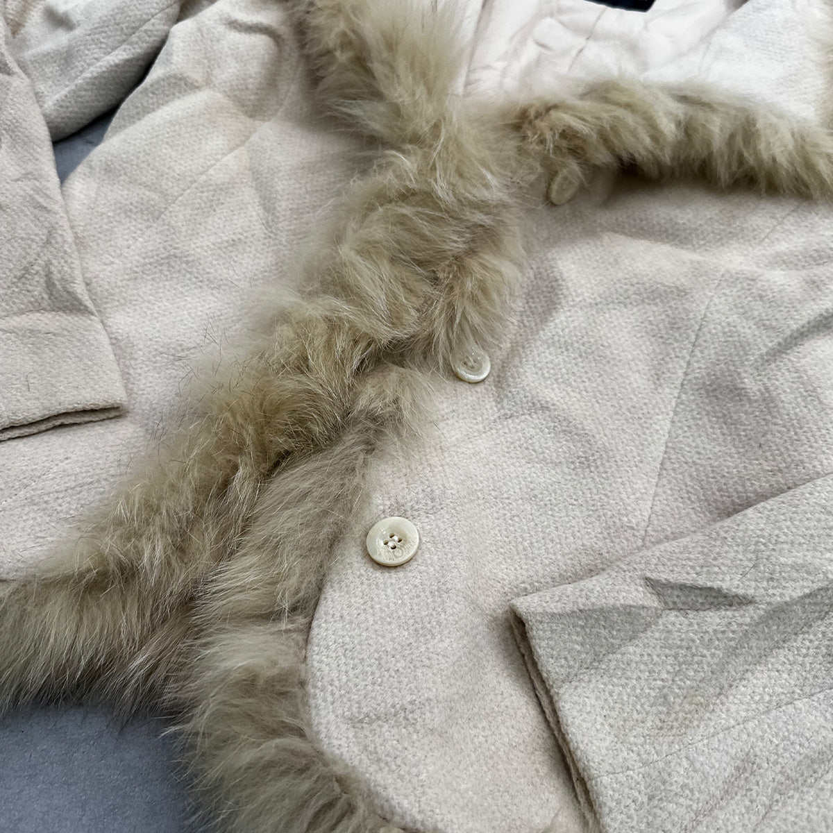 Fox Fur Trim Jacket