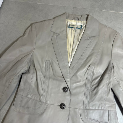 Genuine Leather Blazer