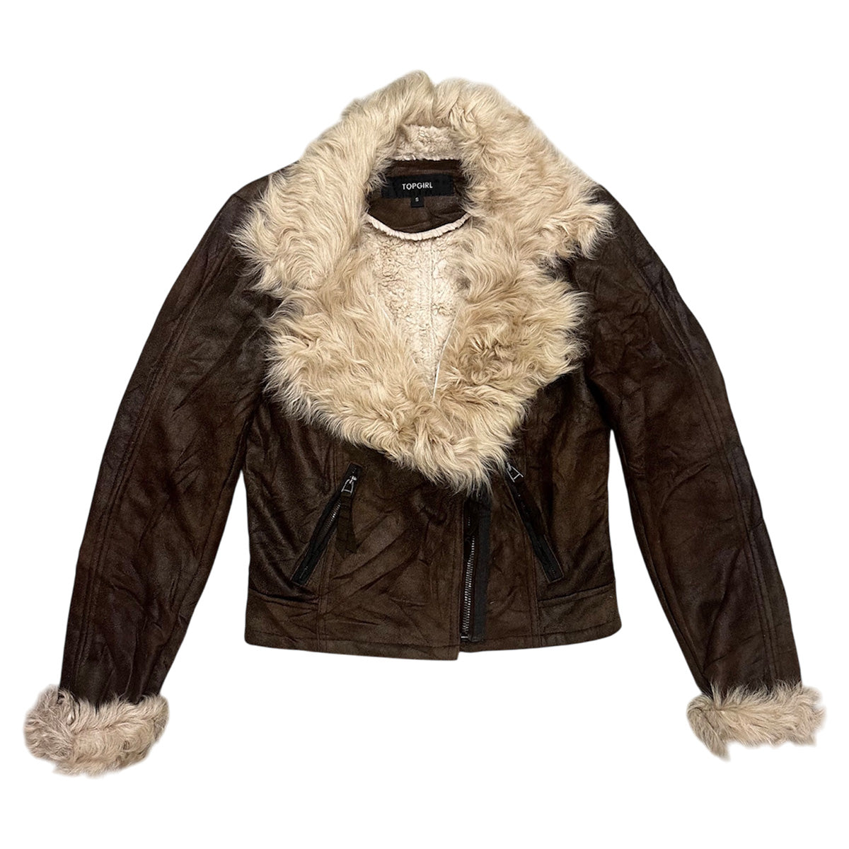 Fur Collar Suede Jacket