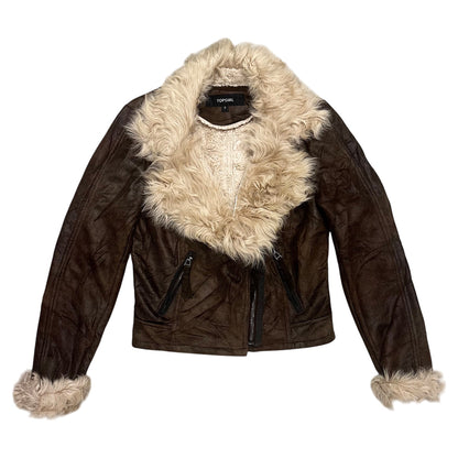 Fur Collar Suede Jacket