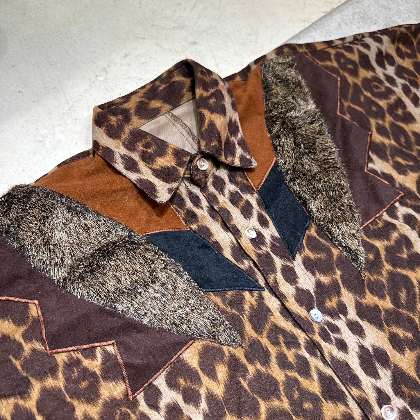Fur Leopard Print shirt