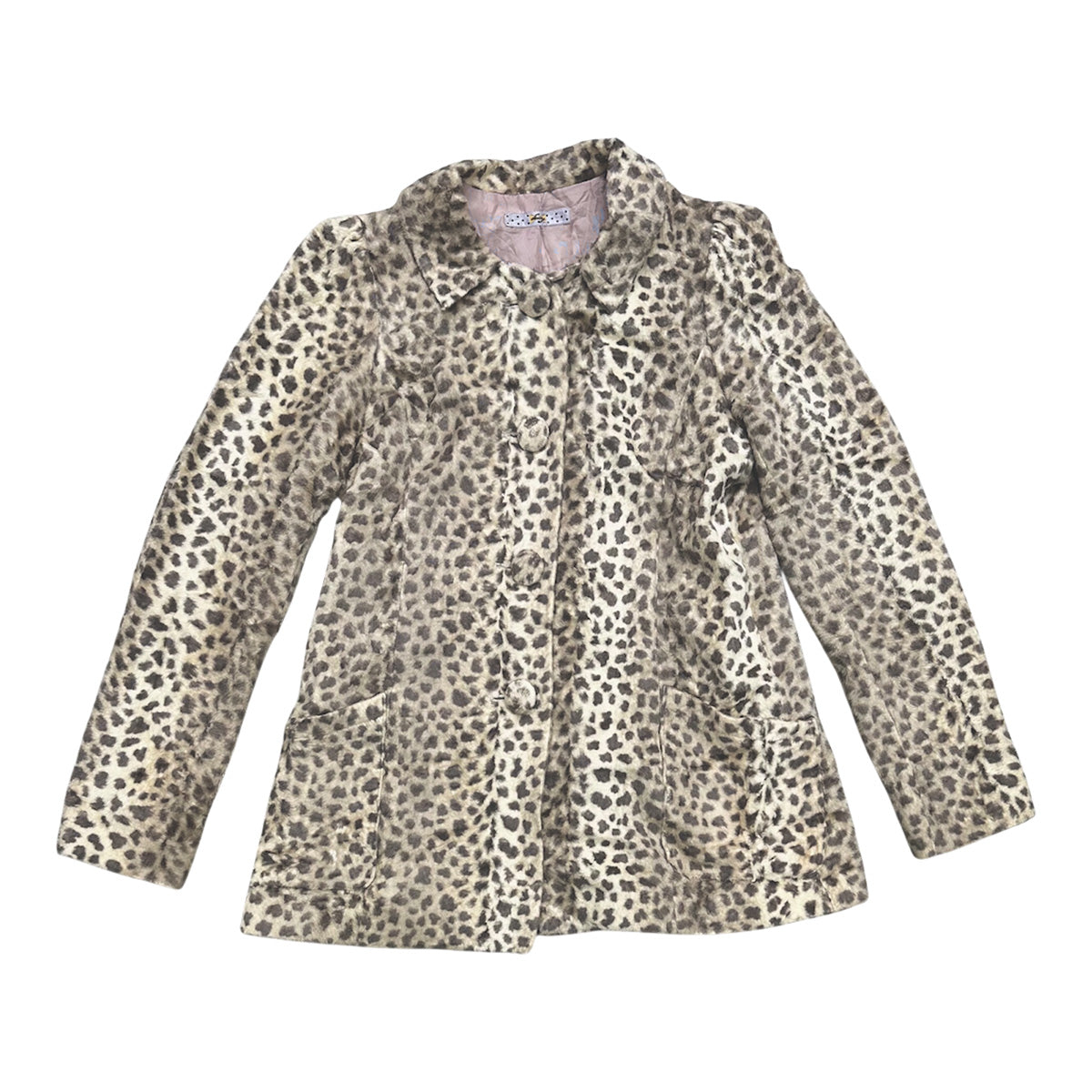 Leopard Print Fur Jacket