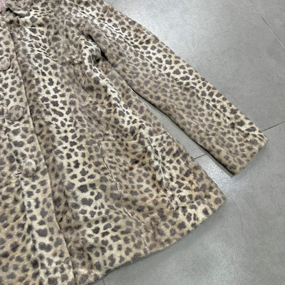 Leopard Print Fur Jacket