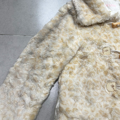 Liz Lisa Leopard Print Fur Jacket