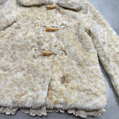 Liz Lisa Leopard Print Fur Jacket