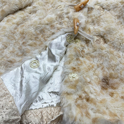 Liz Lisa Leopard Print Fur Jacket