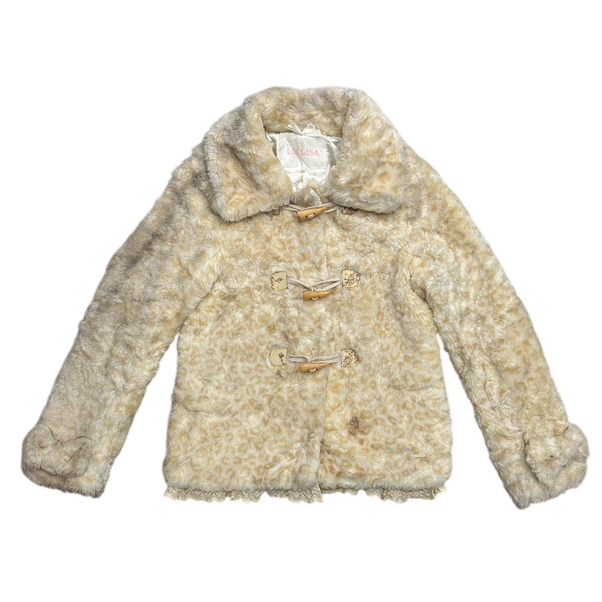 Liz Lisa Leopard Print Fur Jacket