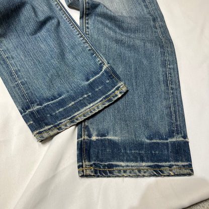 Ed Hardy 00s Native American Maiden Embroidered Straight Jeans