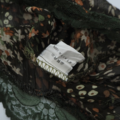 Patched Floral Mesh Tank