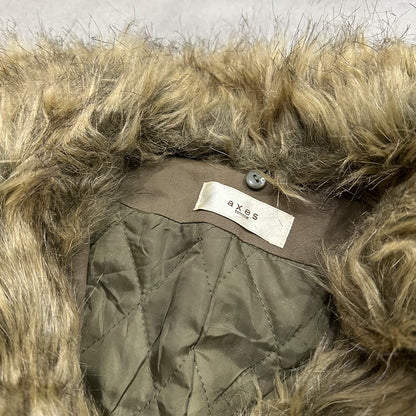 Axes Femme Removable Fur Collar Jacket