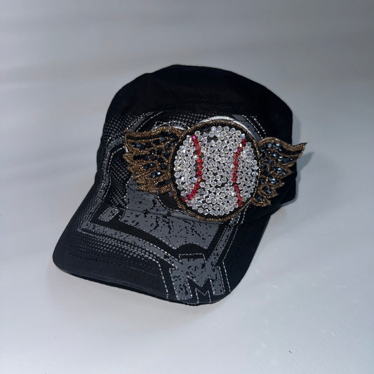 Beaded Baseball Messager Cap
