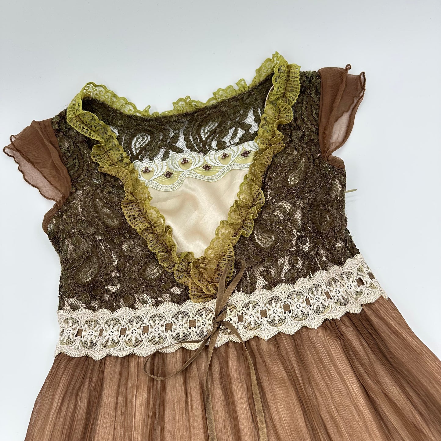 Lace Tiered Midi Dress