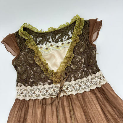 Lace Tiered Midi Dress