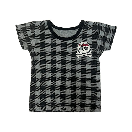 Rock Skull Checked Top