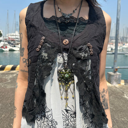 Lace Trim Cardigan