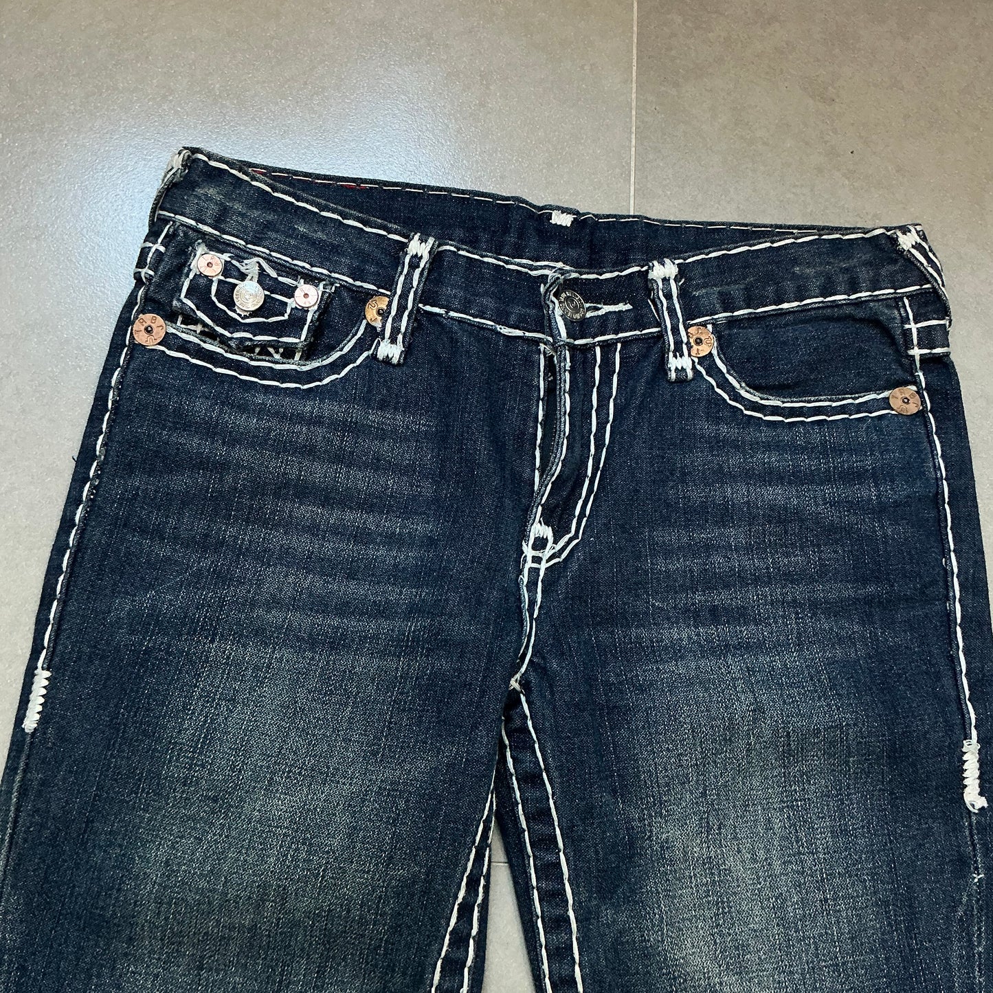 00s True Religion Girls Joey Super T World Tour Flare Jeans