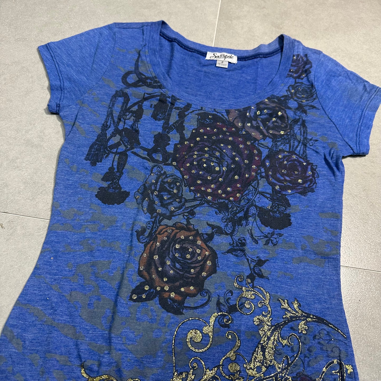 Floral Printed Short Sleeves Top