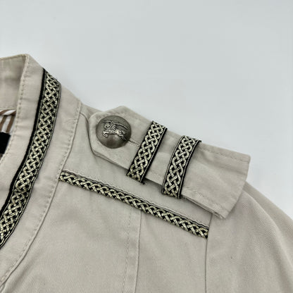 Morgan De Toi Military Anchor Button Crop Jacket