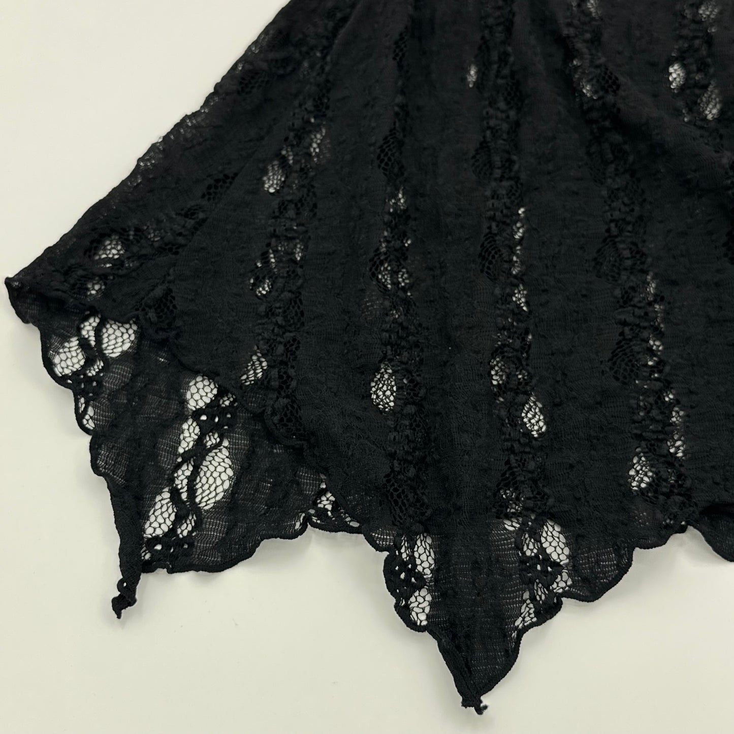 Sheer Lace Tie-Waist Tunic Top