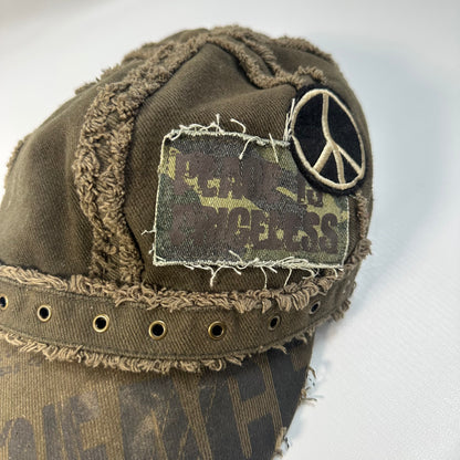 Peace Sign Military Cap