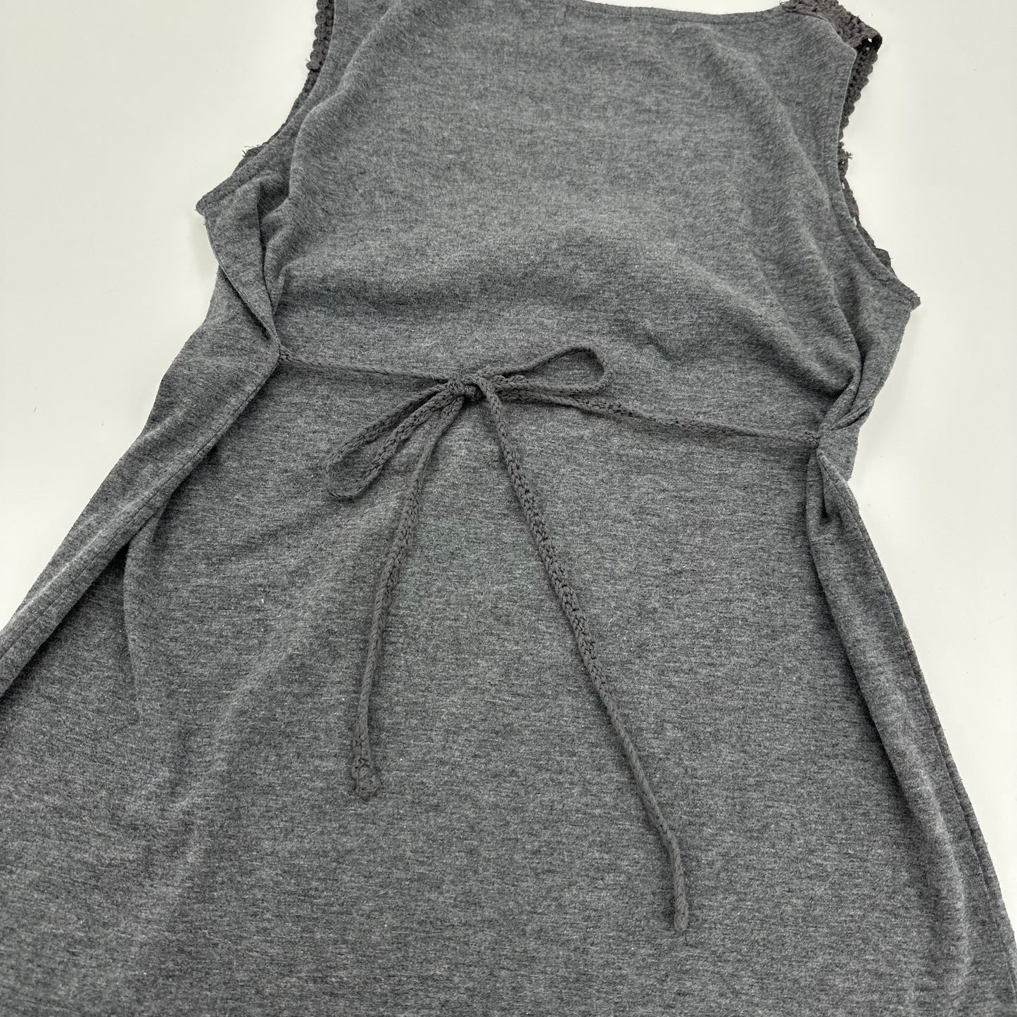 Tie up Knit Trim Tank