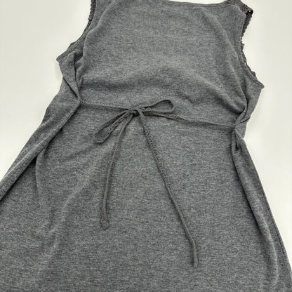 Tie up Knit Trim Tank