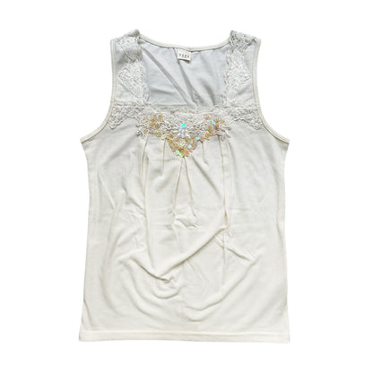 Axes Femme Lace Trim Tank Top