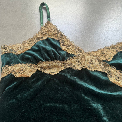 Lace Splicing Velvet Camisole