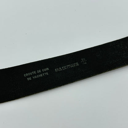 Enamel Rose Ornate Black Belt