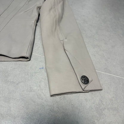 Genuine Leather Blazer