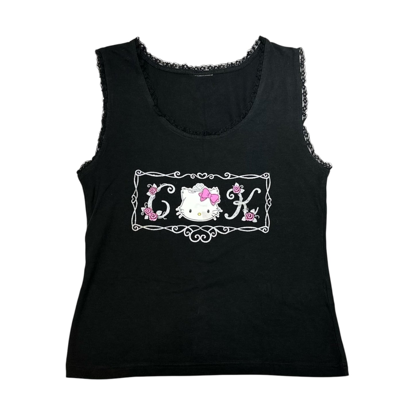 Charmmy Kitty 2005 Lace Trim Tank Top