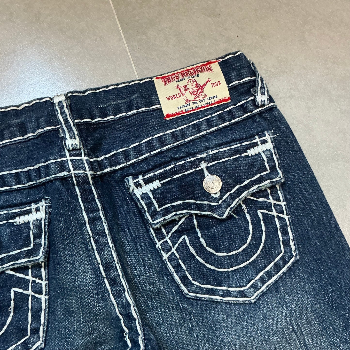 00s True Religion Girls Joey Super T World Tour Flare Jeans