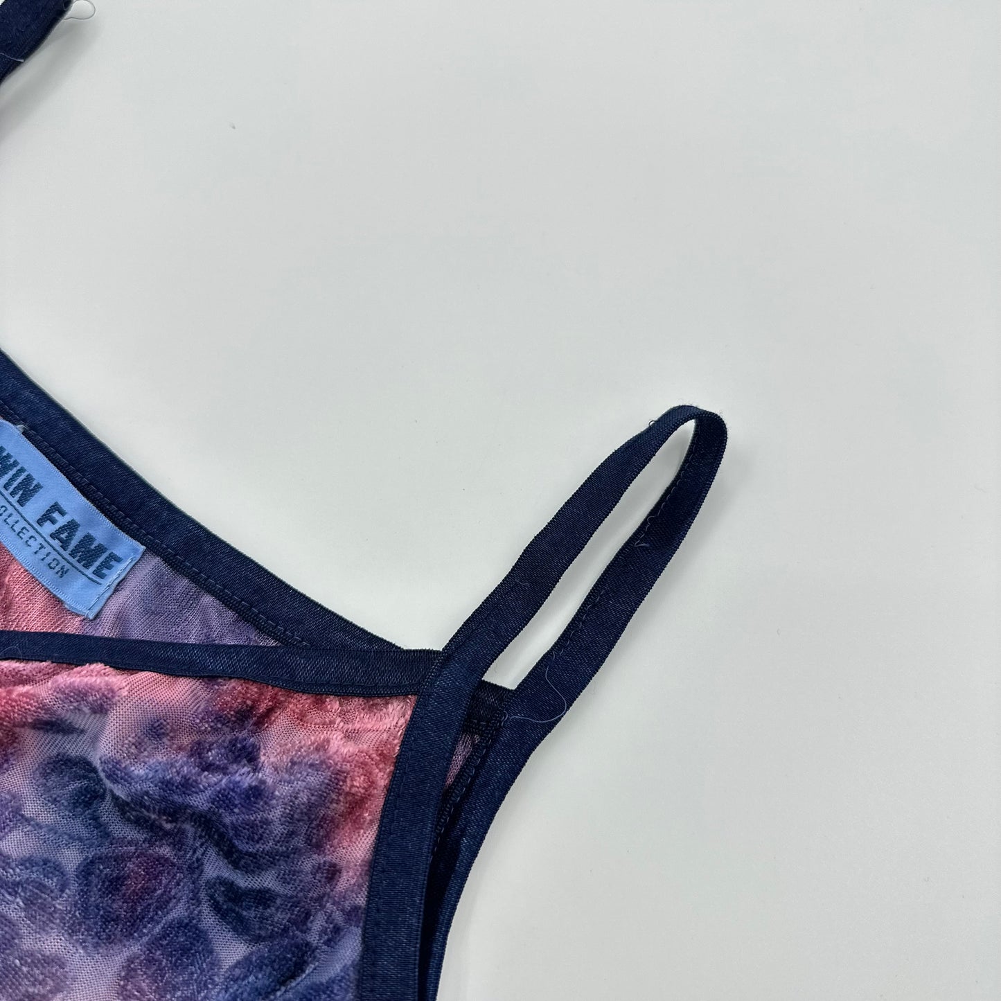 Win Fame Floral Mesh Cami