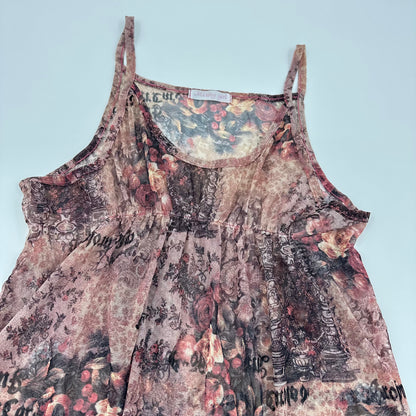 Mesh Grahpic Camisole