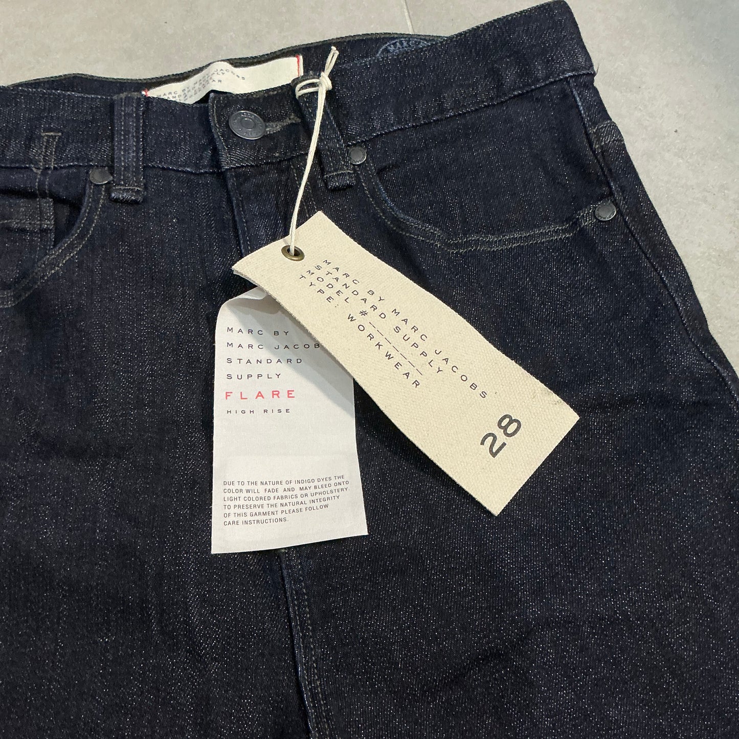 Marc by Marc Jacobs Dark Wash High Rise Flare Jeans