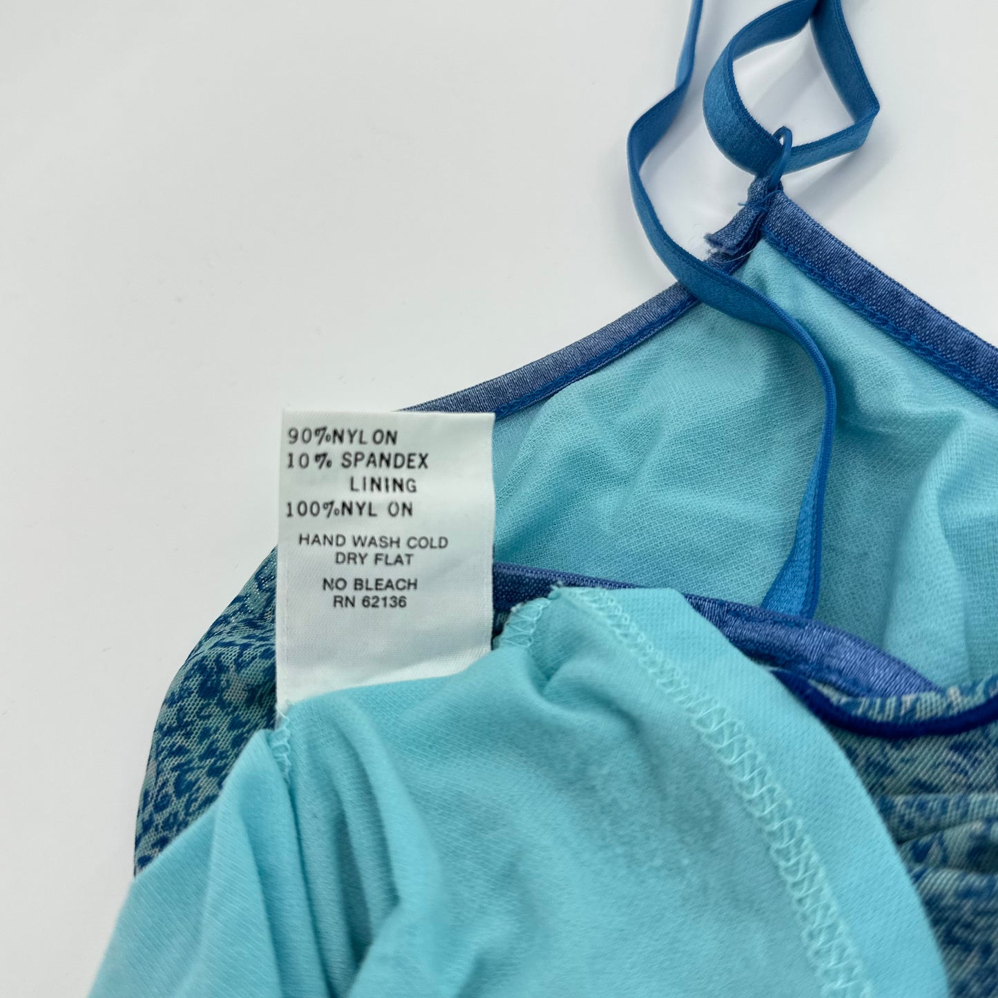 Guess Teal Snake Print Mesh Cami