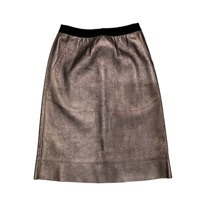 Marc Jacobs Leather Midi Skirt