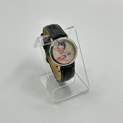 2004 Betty Boop Pin-Up Bikini Genuine Leather Quartz Wrist Watch