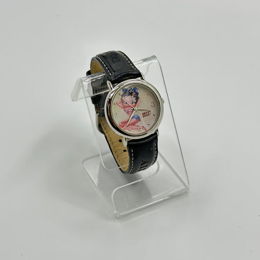 2004 Betty Boop Pin-Up Bikini Genuine Leather Quartz Wrist Watch