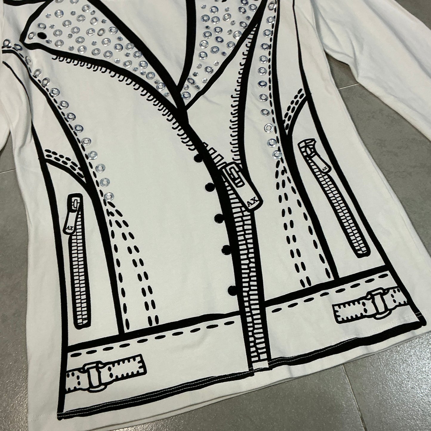 Armani Exchange Blazer Graphic Long Sleeves