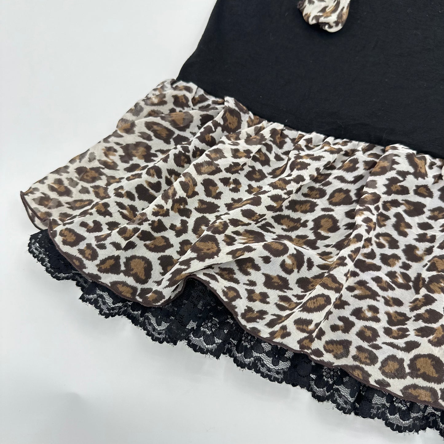 Leopard Ribbon Cami Dress