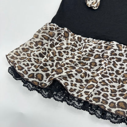 Leopard Ribbon Cami Dress